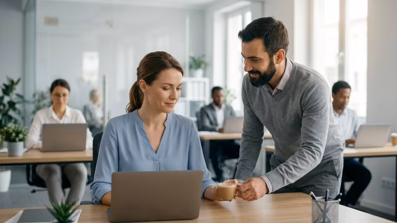 silent support at workplace