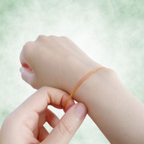 Rubber Band Snap Technique Bracelet-Anxiety-Addictions-Panic